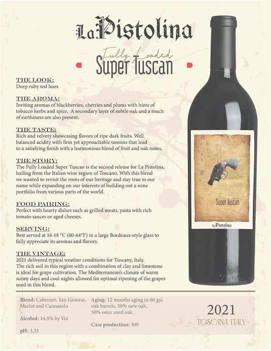 La Pistolina Super Tuscan Specs