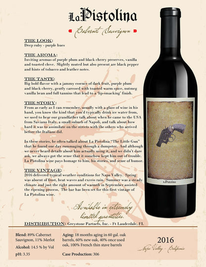 2016 La Pisolina Napa Cabernet