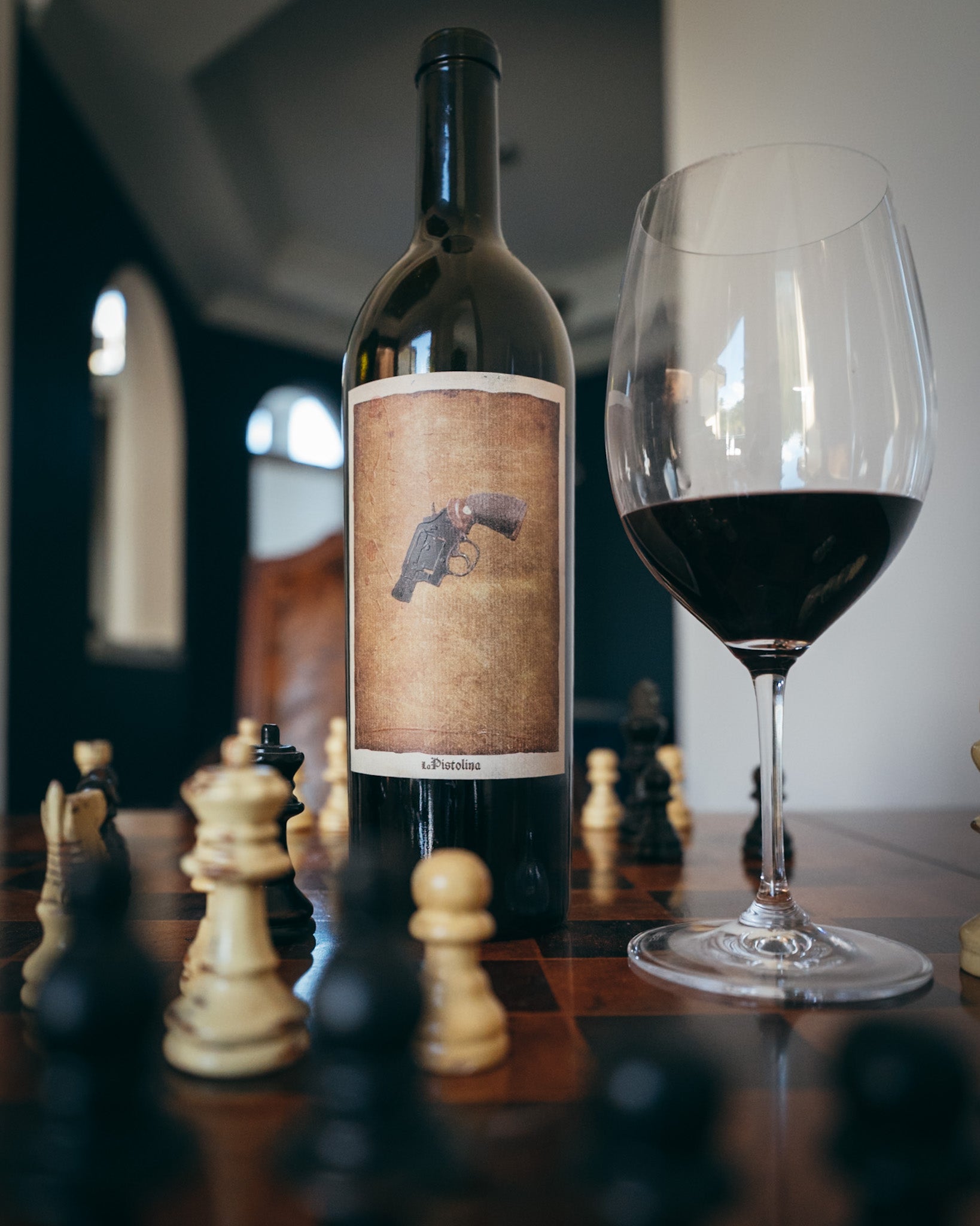 La Pistolina 2016 Napa Cabernet — La Pistolina at the table